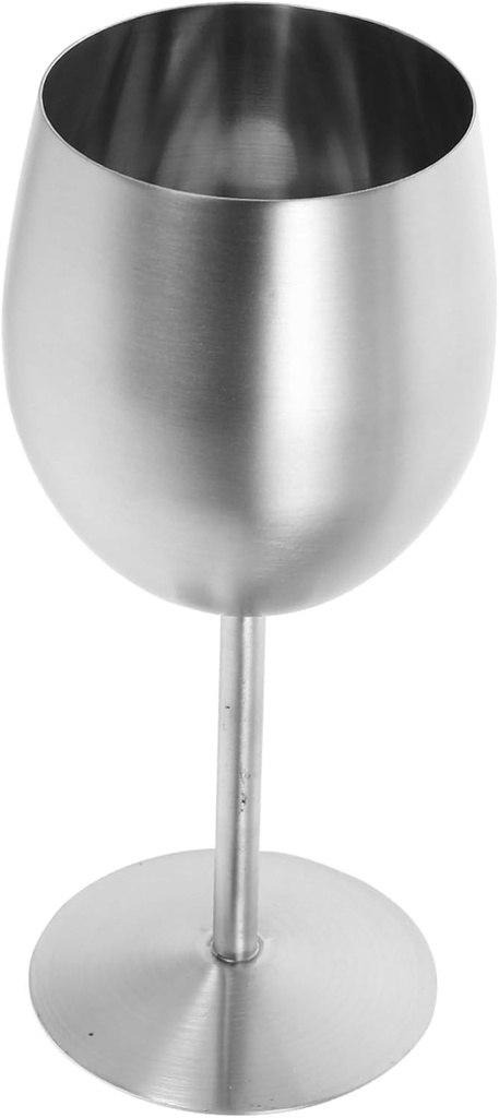 Mikinona Metal Cocktail Cups Universal Wine Goblets Stainless Steel Bar Goblet Wide Drinking Goblets Dinner
