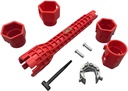 14 in 1 Multifunctional Sink Wrench Multi-purpose Pipe Wrench Faucet Installation Tools for Kitchen and Bathroom and Toilet 1 Set