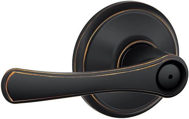 Schlage F40-VLA-716 Aged Bronze Privacy Avila Style Lever