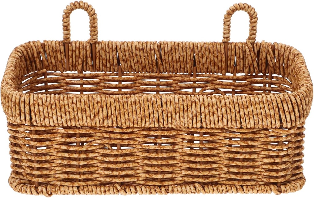 Hanging Kitchen Basket Woven Storage Basket Rattan Wall for Organizing