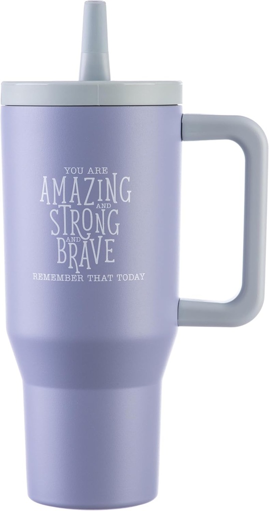 DIVERSEBEE 30 oz Insulated Stainless Steel Tumbler with Lid, Inspirational Birthday Thank You Gifts for Women, Mom, Wife, Girlfriend, Teacher, Her, Nurses, Best Friend, Travel Mug (Cloud)