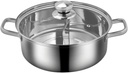 Stainless Steel Cookware Hot Pot Holder Lid Electric Hot Pot Casserole Cookware Kitchenware
