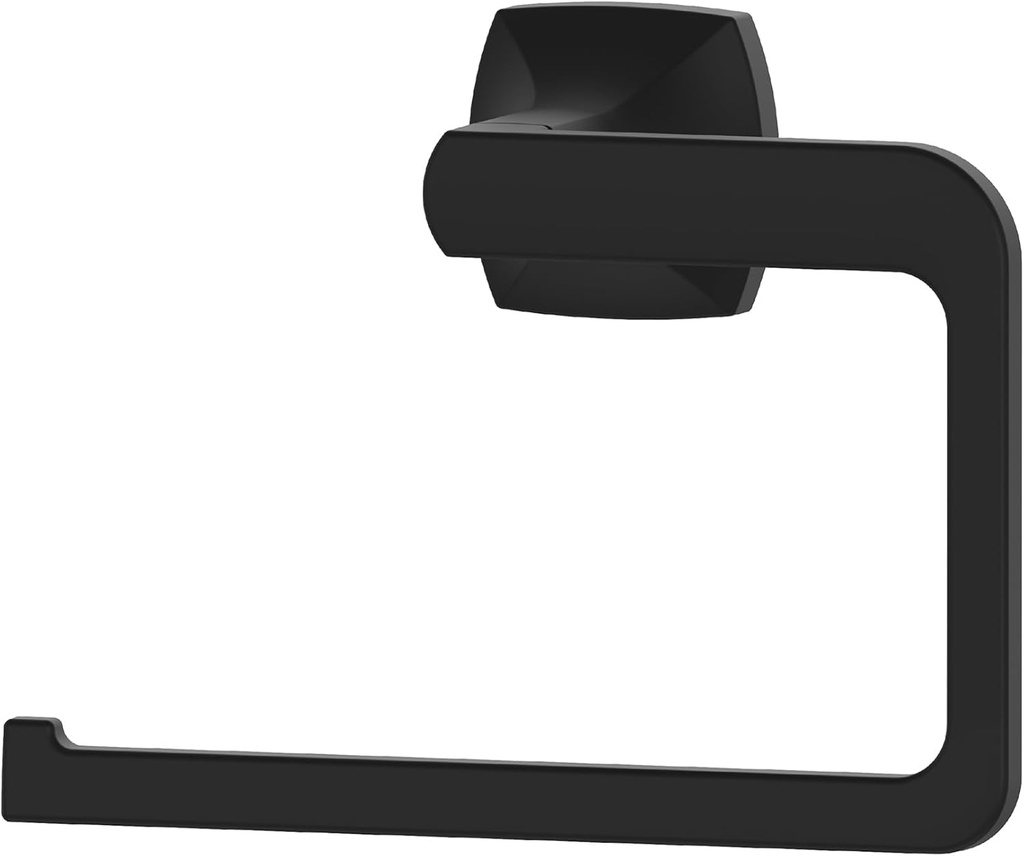 Pfister Vaneri Towel Ring, Hand Towel Holder for Bathroom, Wall-Mounted, Screw-In, Matte Black Finish, BRBVRI0B