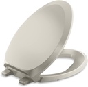 Kohler K4713-RL-G9 French Curve Elongated Closed-Front Toilet Seat with Soft Close and Quick Release Sandbar