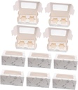10pcs Cupcake Bakery Box Window and Insert for for Parties Showers and Celebrations Pastry Containers Display Feature