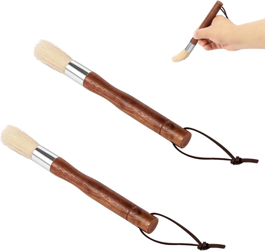 2 Pcs Coffee Grinder Cleaning Brush Efficient Coffee Grinder Cleaner with Handle Ergonomic Espresso Brush for Barista Home Kitchen Cafe