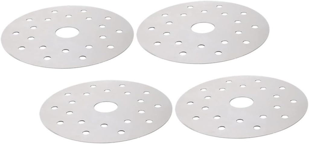 KICHOUSE 4pcs Stainless Steel Induction Cooker Heat Conduction Pad Conduction Sheet for Pot Kitchen Accessory Transfer