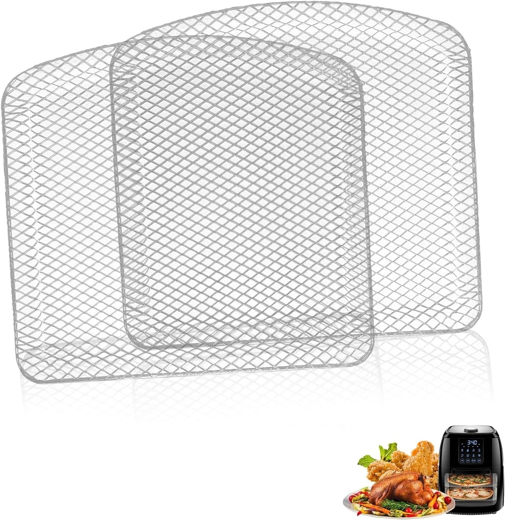 Air Fryer Oven Shelf for Chefman 6.3QT 4-In-1 Digital Air Fryer Oven, Upgraded Dehydrator Rack Grill Crisper Plate Tray Insert Grate Grid for 6.3QT Chefman Air Fryer Oven, Dishwasher Safe