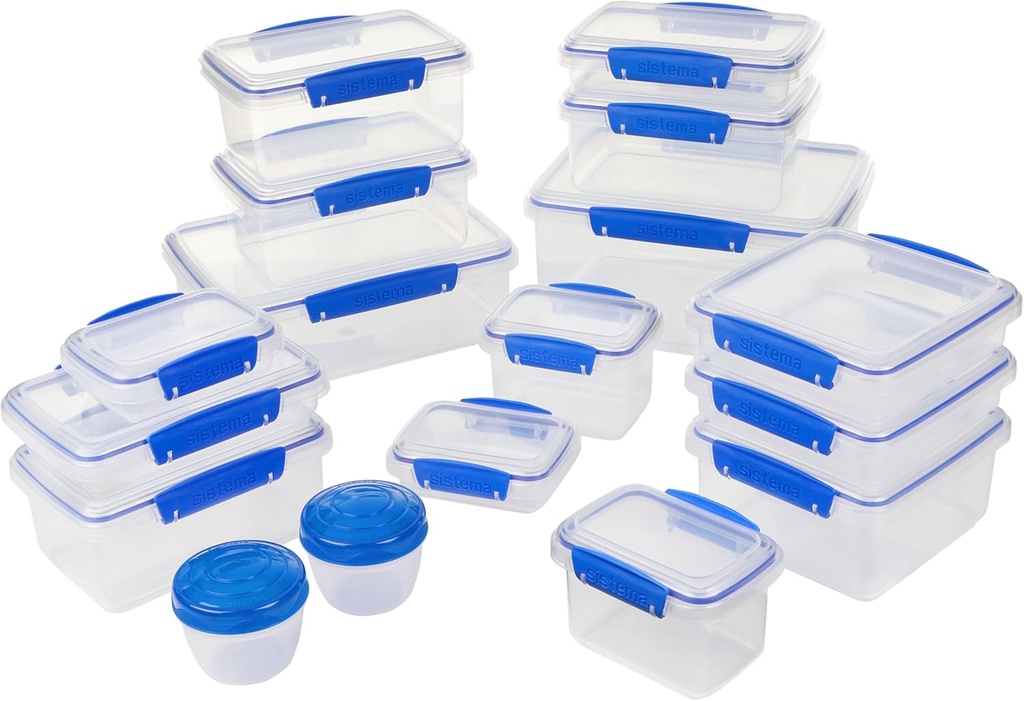 Sistema KLIP IT Collection Food Storage Containers 34-Piece SetBlue