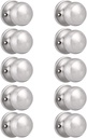 Probrico 10 Pack Classic Closet Door Knobs Dummy Door Knob, Individual Non-Turning Dummy Door Knob Single Side, Satin Nickel Interior Door Knobs, Easy Installation