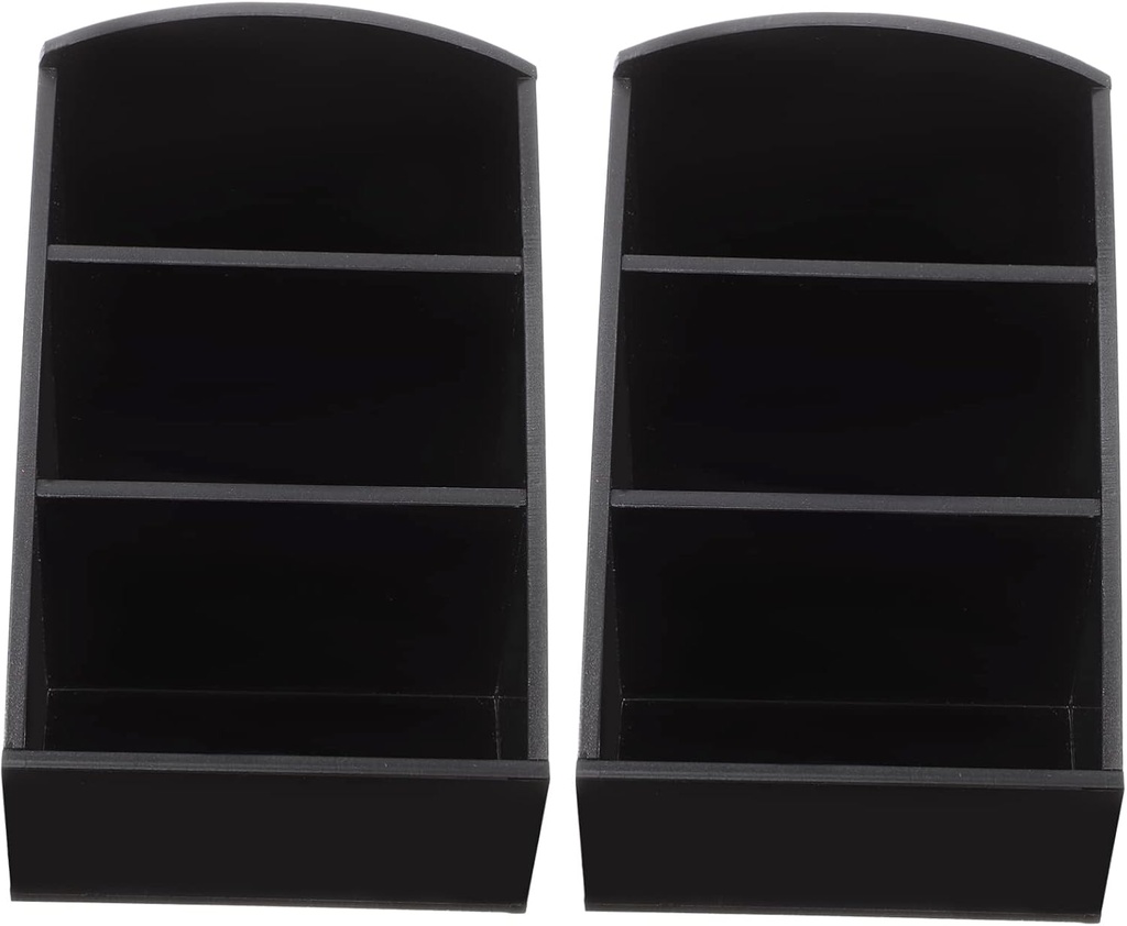 2pcs Coffee Sugar Storage Box Condiment Organizer Lids Tea Bag Holder for Countertop Bar Hotel Inn Restaurant