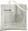 Nurse Tote Bag, Nurses Week Gifts Canvas Tote Bags for Women, Nurse Appreciation Gifts, Nursing Graduation Gift Reusable Grocery Shopping Bags