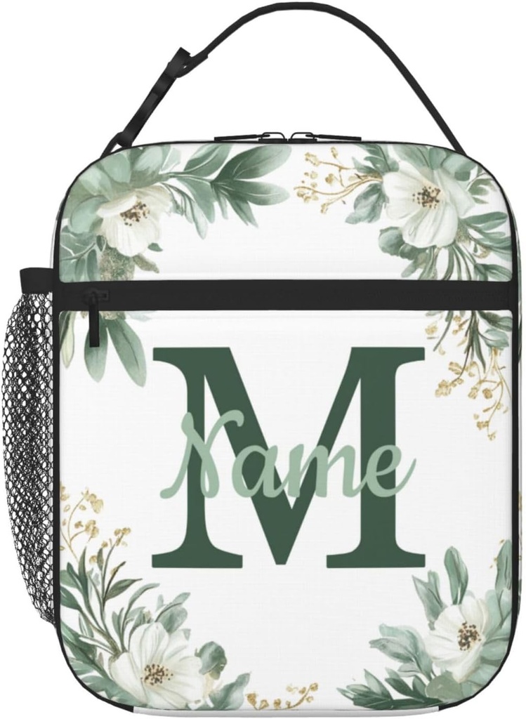 Personalized Lunch Bag with Name, Custom Lunch Bags for Women Men Customized Insulated Lunch Box for Work Office Travel Picnic