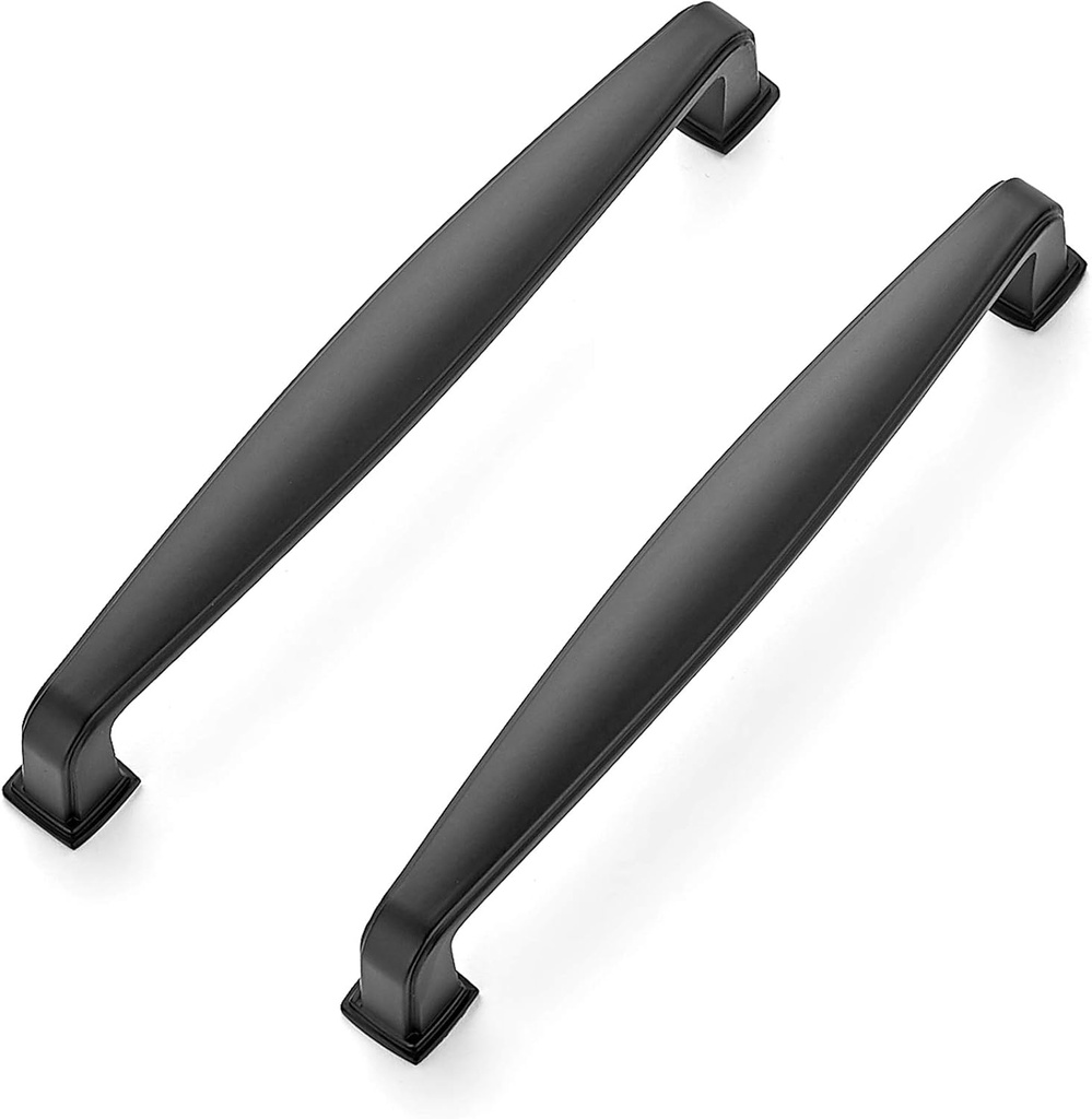 Ravinte 30 Pack Solid 5 Inch Cabinet Handles Matte Black Pulls for Kitchen Drawers and Cabinets - Hardware for Cupboards