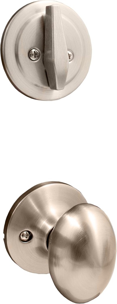 Stone Harbor Hardware Springhill Door Knob, Interior Handleset Trim, Satin Nickel