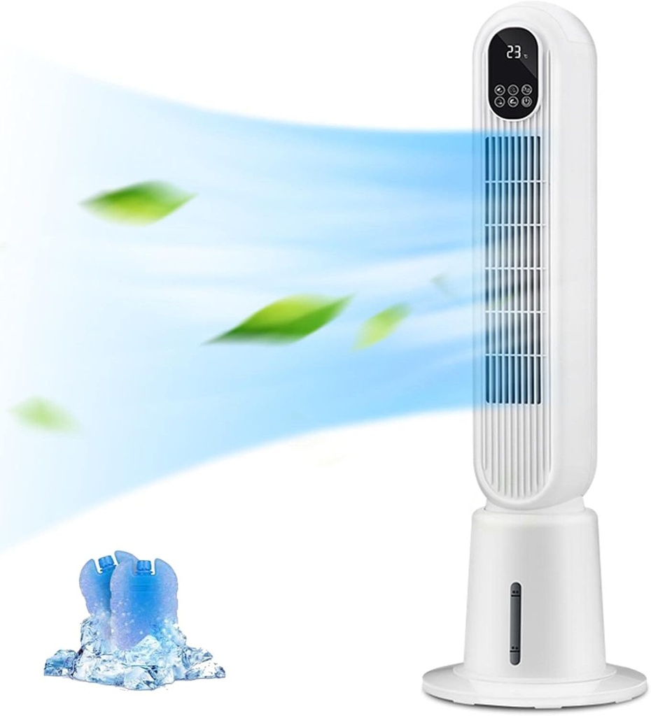 5 Litre Portable Tower Fan Air Cooler with 3 Fan Speeds and Ioniser,Water Level Indicator & Swing Function,65 W,Ideal for Homes & Offices-Machine A