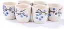 Japanese Ceramic Sake Cups Set of 6(Blue)