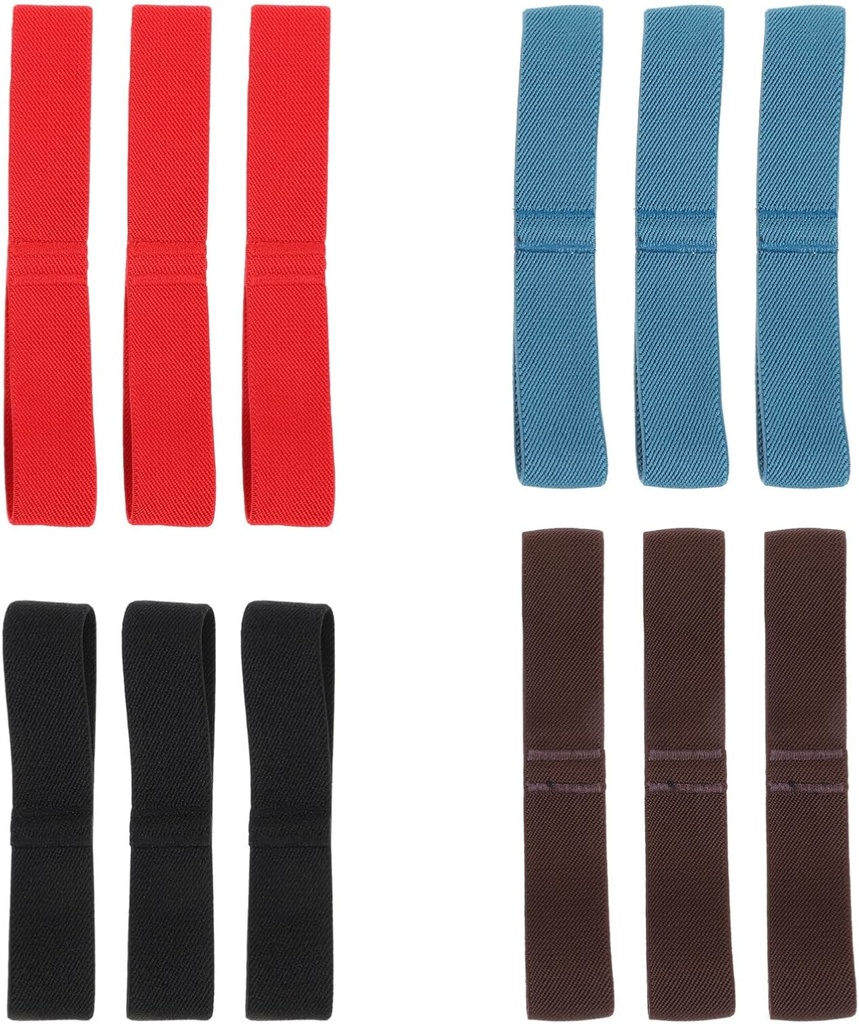 12Pcs Elastic Bento Box Bands Adjustable Lunch Box Straps for Travel Food Containers 5.9 Inch Stretch Cinch Bands for Bento Closure