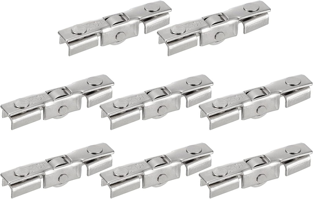 uxcell Carbon Steel Sliding Patio Door Roller Assembly with Ball Wheel Bearings for Glass Door, Pack of 8