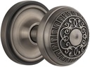 Nostalgic Warehouse Classic Rosette with Egg & Dart Round Door Knob