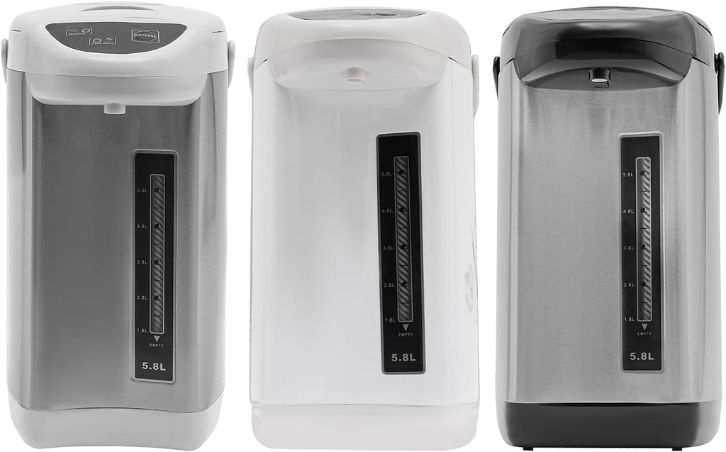 Water Boiler and Warmer with 360 ° Rotating Chassis & Visual Water Level Window 360° Three-dimensional Heating 3 Water Dispensing Modes 4L Hot Water Pot for kitchens & tea room (Grey)