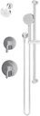 Solarity HydroMersion Double Handle Shower Trim Kit with Hand Spray in Polished Chrome