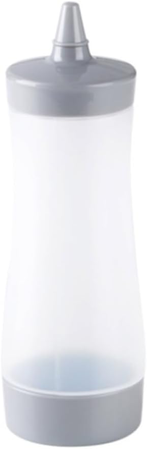 Cabilock Plastic Squeeze Bottle Lid Reusable Condiment Dispenser for Salad Dressing and Ketchup 500ml Squeeze Sauce Container for Kitchen and Picnics