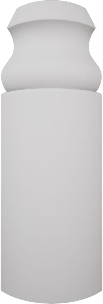 5 1/4"H x 1 5/16"P WM217 Americraft Solid Paint Grade Wood Bullnose Outside Bullnoseboard Corner Moulding, Primed Pine (Matches Moulding MLDW01X05WM217PP)