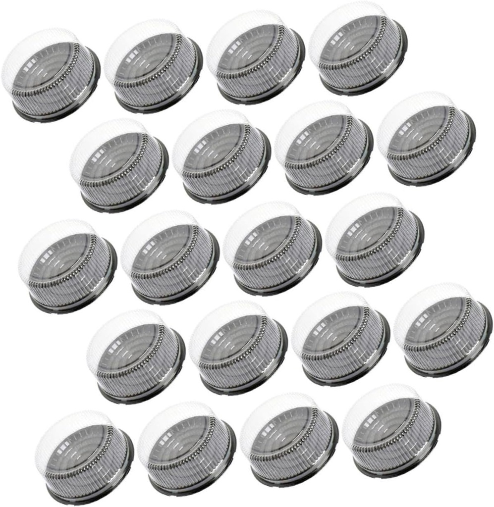 VICASKY 20Pcs Round Cake Boxes Transparent Baking Packing Containers for Birthday Parties Outdoor Use and Gift Wrapping