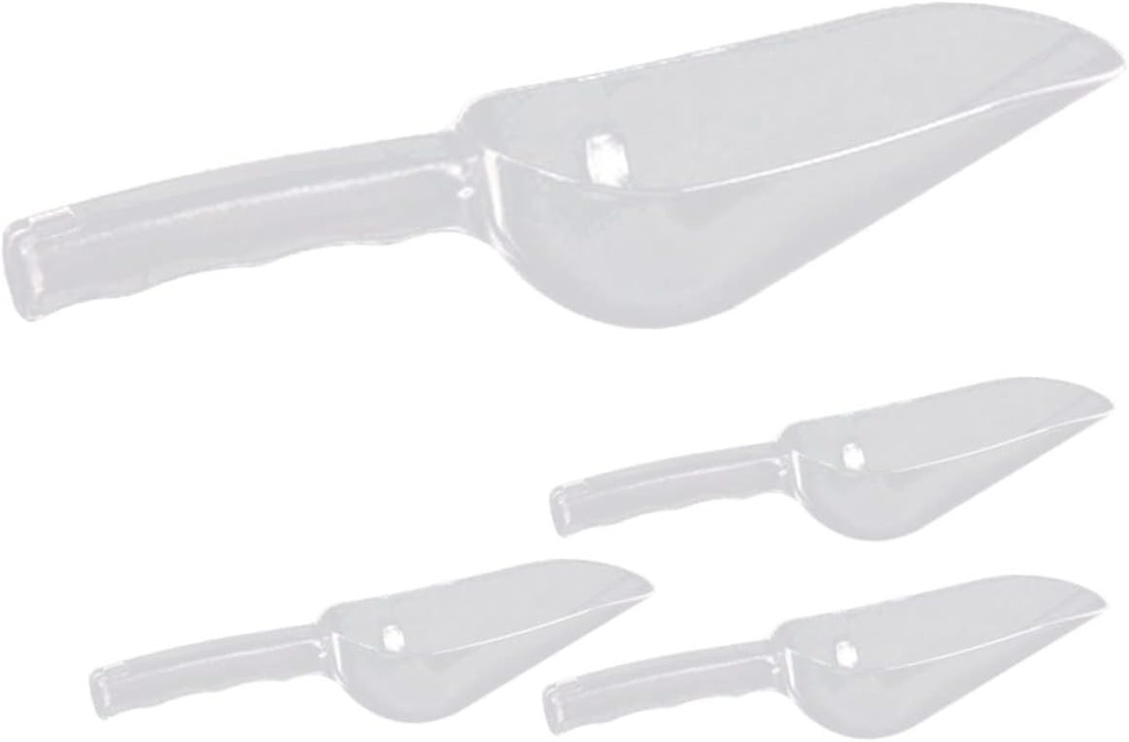 4pcs Utility Food Scoop Grain Shovel for Rice Flour Cereal Pet Food Ergonomic Design Easy to Versatile Kitchen Tool