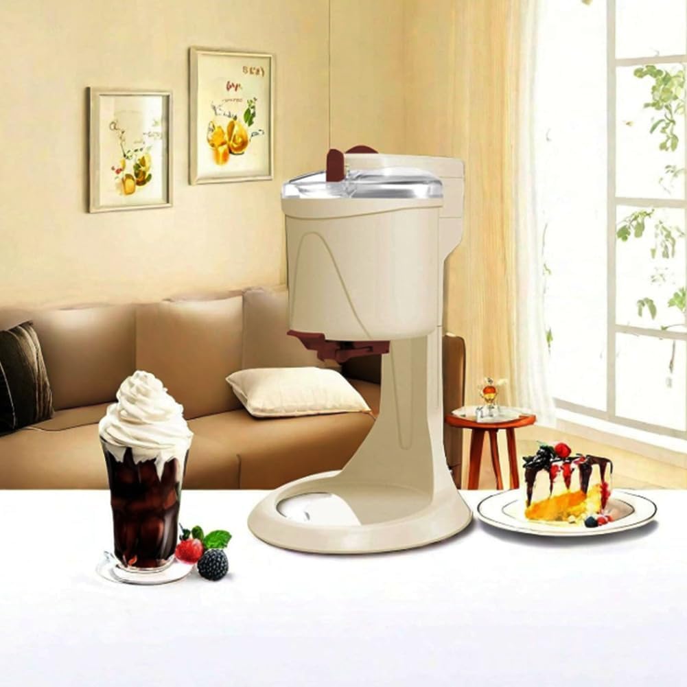 Home Ice Cream Cone Machine, 1000ML Large Capacity Ice Cream Machine, Easy To Operate, Suitable for Cold Drink Shops, Coffee Shops, And Home Kitchens