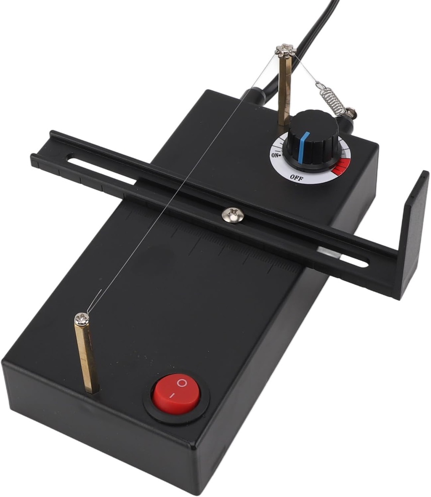 Electric Heat Cutting Machine Portable Temperature Adjustment Electric Ribbon Cutter for Braided Ribbons (US Plug 110V)