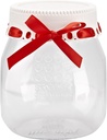 Sweet Creations Christmas Holiday Giftable Jar for Cookie Mix, Red