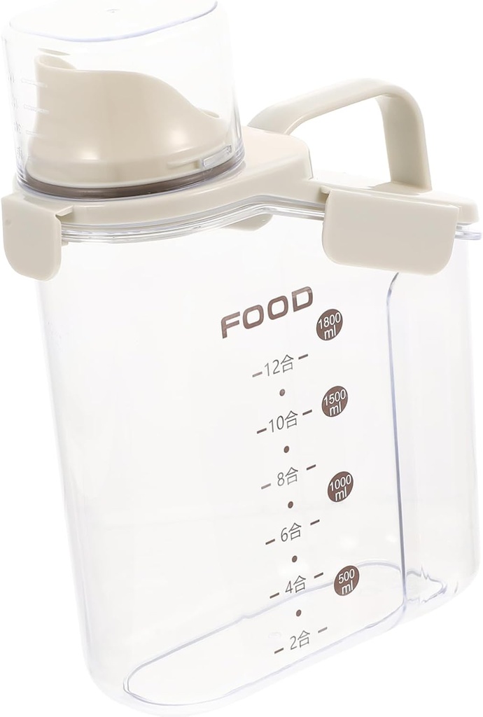 IMIKEYA Sealing Food Canister Airtight Kitchen Storage Container for Rice Flour Grains and Snacks Holder Measurements for Pantry Organization