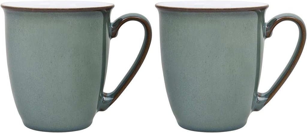 Denby 2048818 Regency Green 2 Piece Coffee Beaker/Mug Set