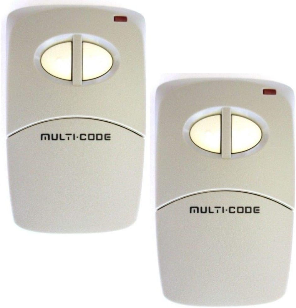 Two MultiCode 4120 300mhz 10 Code Gate Garage Remote Control Linear MCS412001 (3070 307010 3083 308301)