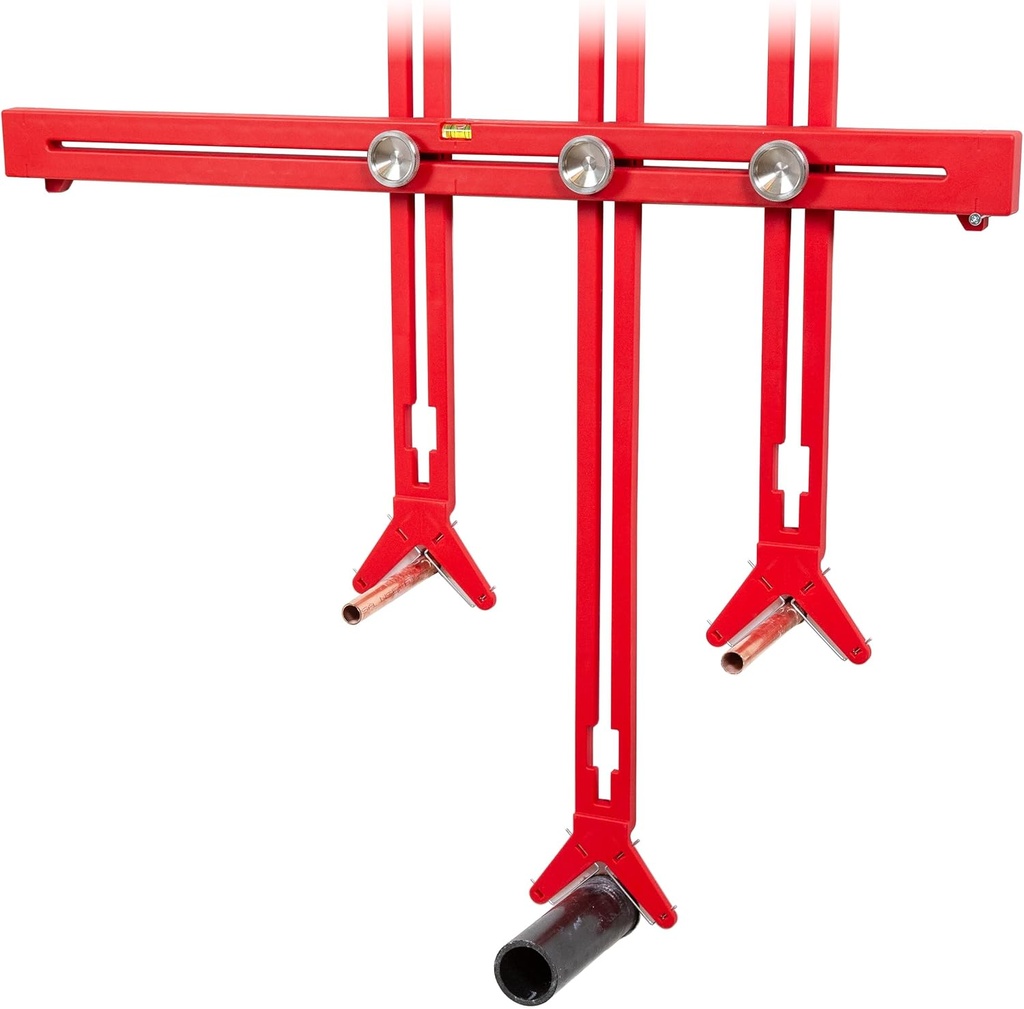 Cabinet Plumbing Jig - Adjustable Guide for Plumbing & Electrical Outlet Holes in Sink Base Cabinets and Bathroom Vanities - Made in USA
