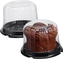 10pcs Round Cake Carrier Box Lids for Birthday Baking Portable Cake Storage Container