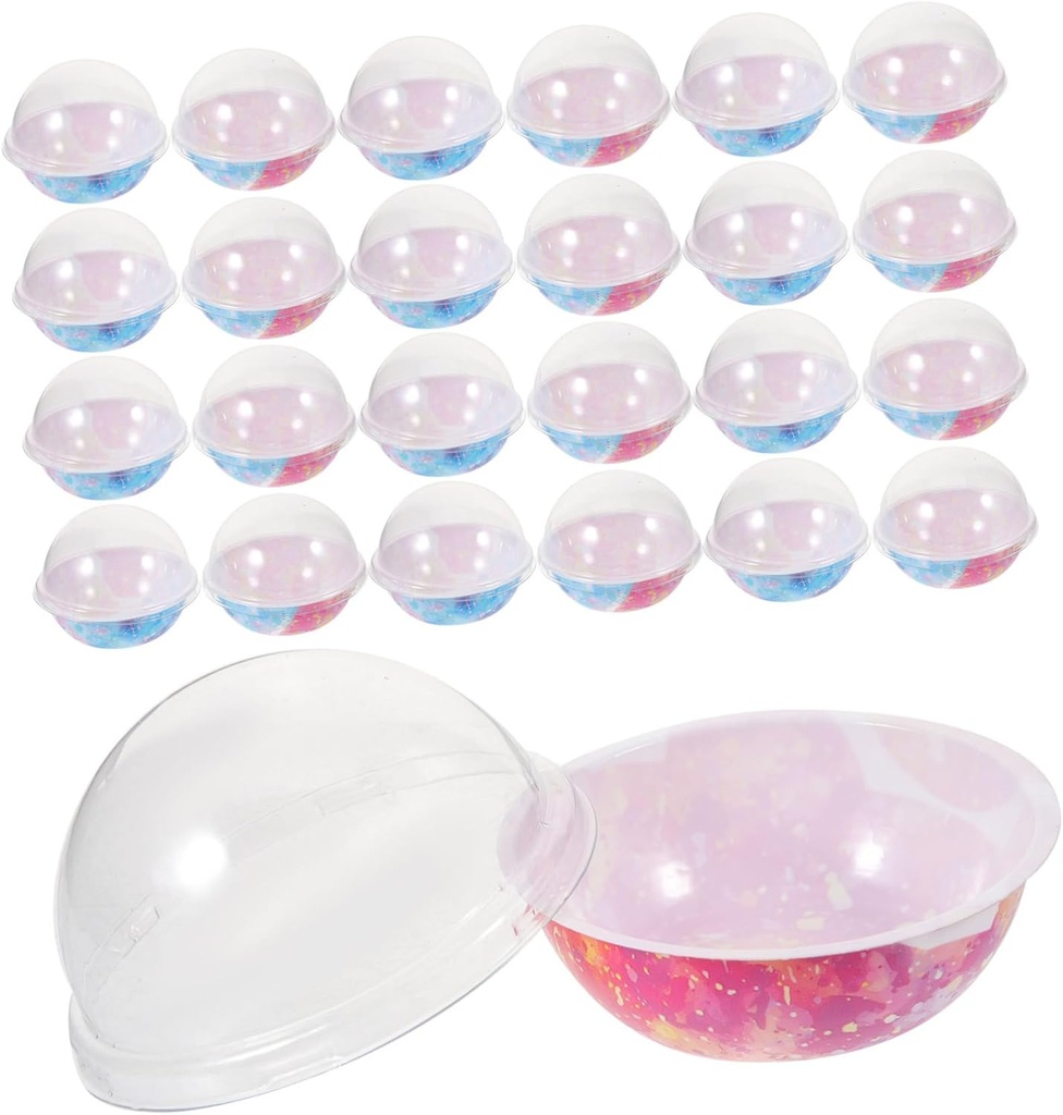 minkissy 50pcs Mini Cupcake Box Set Dome Storage for Moon Cakes Egg-yolk and Muffins Individual Cupcake Containers for Party Favors and Desserts