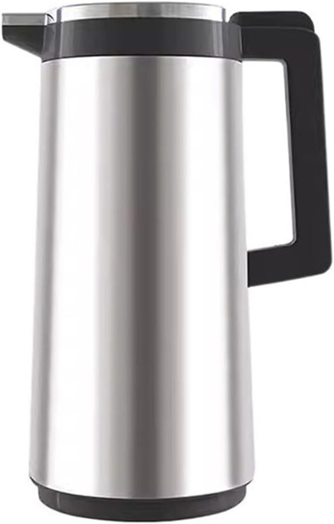 Insulated Teapot,Insulated coffee jug,1.3L/1.6L/1.9L Stainless Steel Shell Insulated Kettle Household Large Capacity Hot Water Bottles Glass Inner Coffee Pot Insulation Pot (Size : 1.3L)(1.3L)