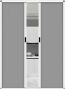 Customize Folding Door Window, Invisible Sliding Double Open Door Partition, Interior Accordion Room Divider No Drill for Closet Kitchen Bedroom(63.0x43.3in(1.6x1.1m))