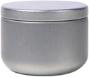 SONGCHAO Sugar Jar Bulk Tea Storage Container Can Portable Small Round Tin Can Empty Can Single Can Kitchen Storage Can Tea Set Tea Canister(A)