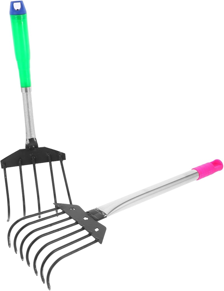 2Pcs Garden Hand Rakes Teeth Teeth Ergonomic Gardening Tools for Potting Loosening Soil and Planting Flowers Household Hand Rakes for Garden Care