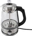 Electric Kettle, 1.2l 600w Glass Electric Tea Kettle 4 Speed Temperature Adjustment Keep Warm Removable Infuser Auto Shut Off, Stainless Steel Hot Water Boiler for Coffee Tea