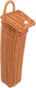Woven Wall Storage Basket with Lid Hanging Basket for Kitchen Use for Organizing Chopsticks and Sundries Stylish Kitchen Decor and Storage