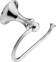 Moen DN7708CH Lounge Collection Single Post European Toilet Paper Holder with Hardware, Chrome