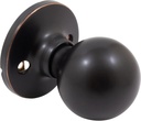 Stone Harbor Hardware Ball Door Knob, Dummy (Non-Turning) Latch, Vintage Bronze