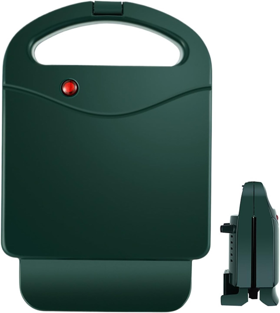 Toaster Sandwich Maker, Compact Sandwich Maker, Metal 650W Presses Irons, Easy to Clean for Cooking Panini, Waffle, Tuna Melts, Steaks, Burgers, Indoor Dining, Breakfast Toaster, 21.5x15.3x10.5cm