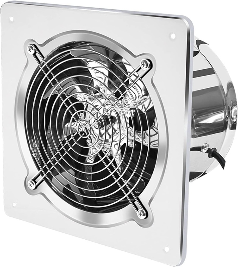 Extractor Extractor Extractor Exhaust Fan Ventilation Line Fan for Bathroom Toilet Kitchen Wall Window Stainless Steel Ventilation Fan Bathroom Fan (Size : 6 Inches)