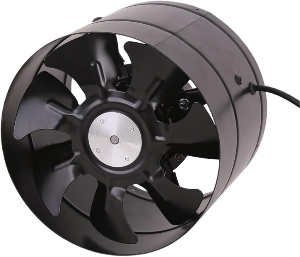 Ventilation Fan, 10 Inch Inline Duct Fan Air Ventilator Metal Pipe Ventilation Exhaust Mini Extractor Bathroom Toilet Wall,Bathroom fan